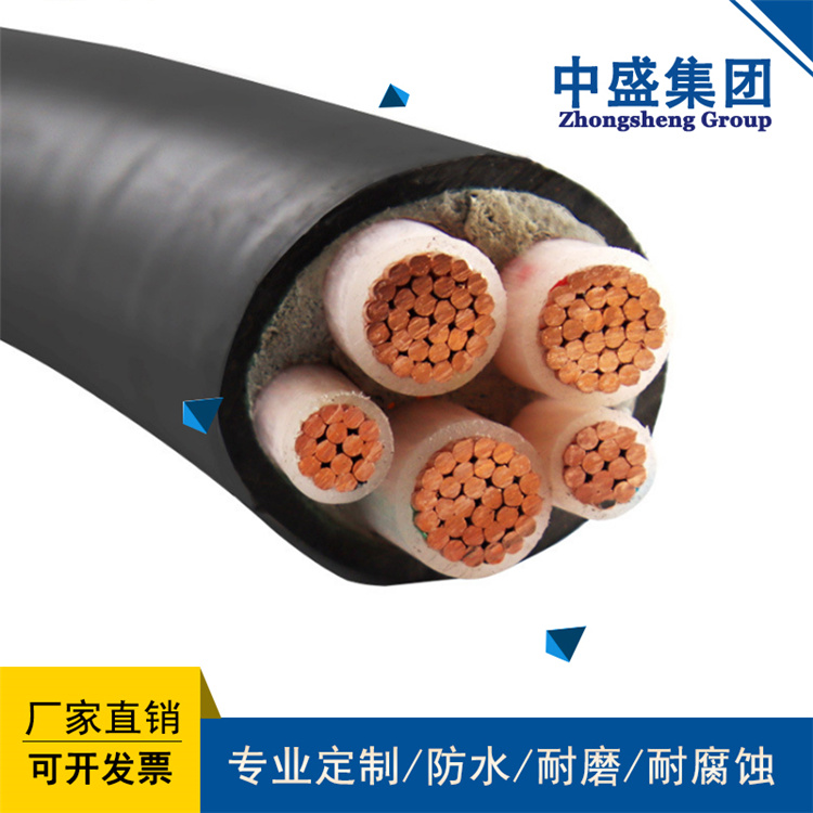 安徽天長市中盛變頻器變頻電纜阻燃ZR- BPYJVP 3*70+3*35