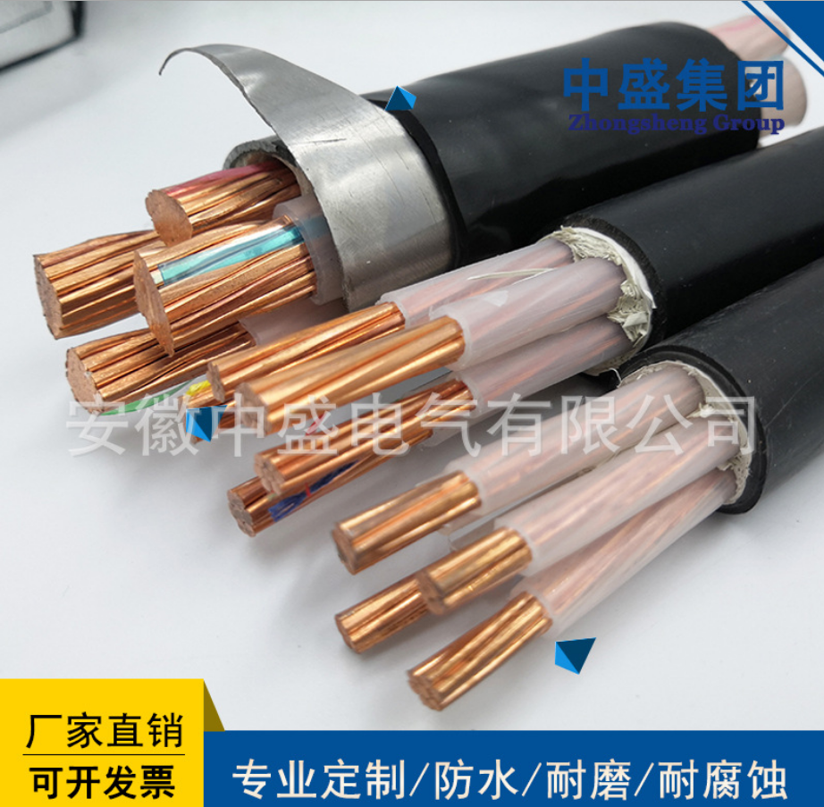 安徽中盛電纜防鼠蟻電纜環(huán)保電纜 FSY-RVV 3*4